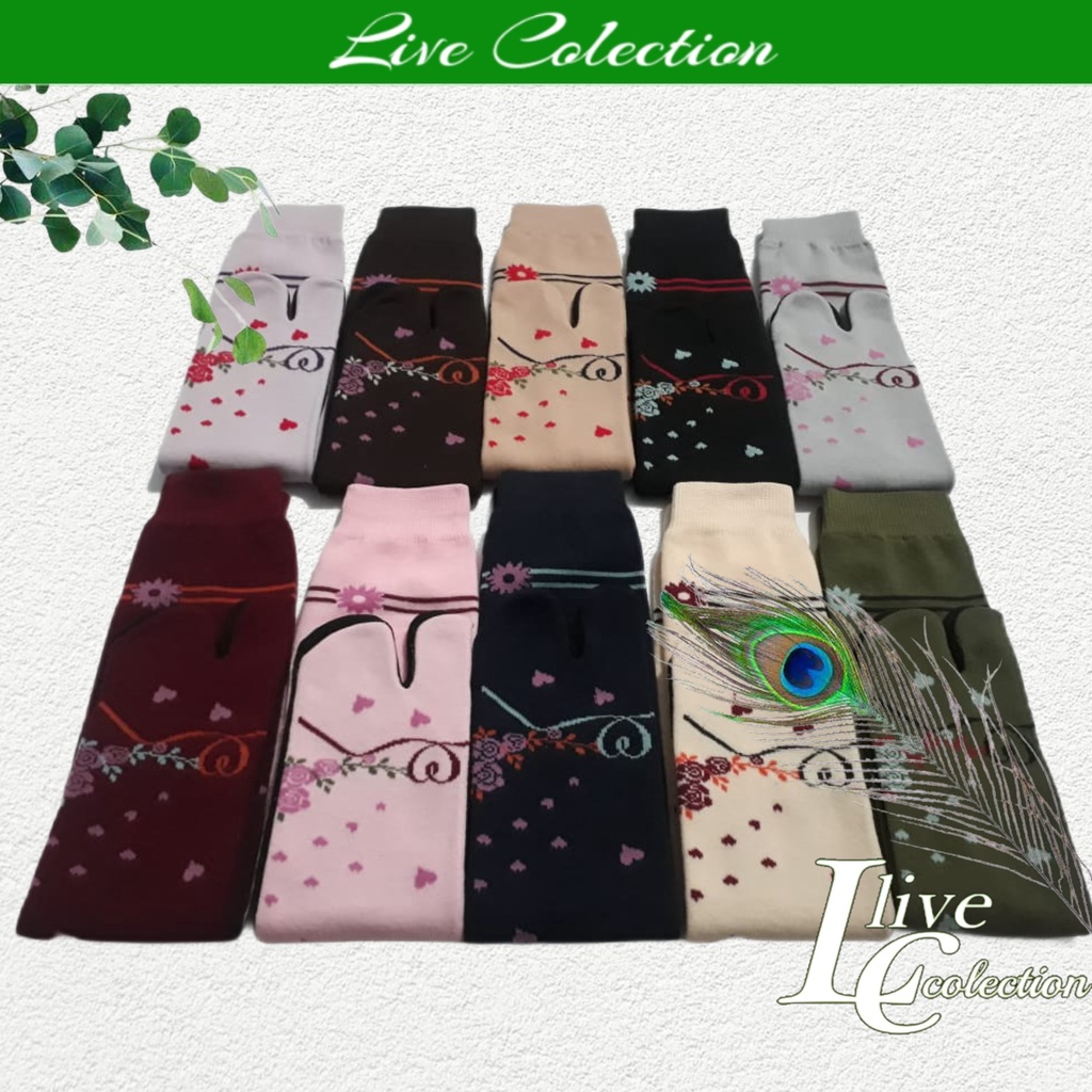 kaos kaki jempolwanita muslimah motif bungalove