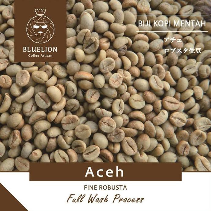 Green Bean - Aceh 1Kg Fine Robusta - Kopi Biji Mentah Harga Diskon