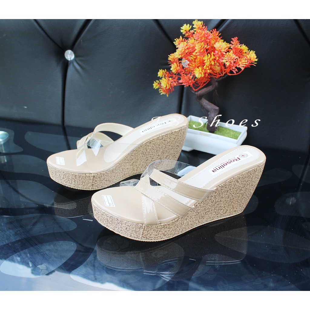 Wedges Wanita Tali Mika sandal wanita wedges wanita sandal wanita terbaru sandal wanita wedges