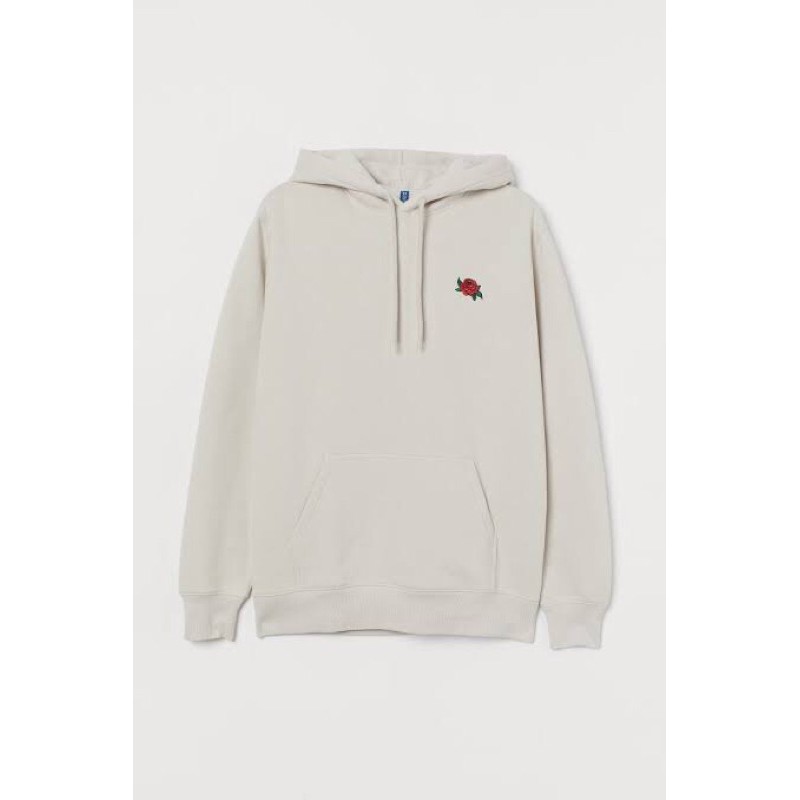 Hoodie hnm H&M Rose cream