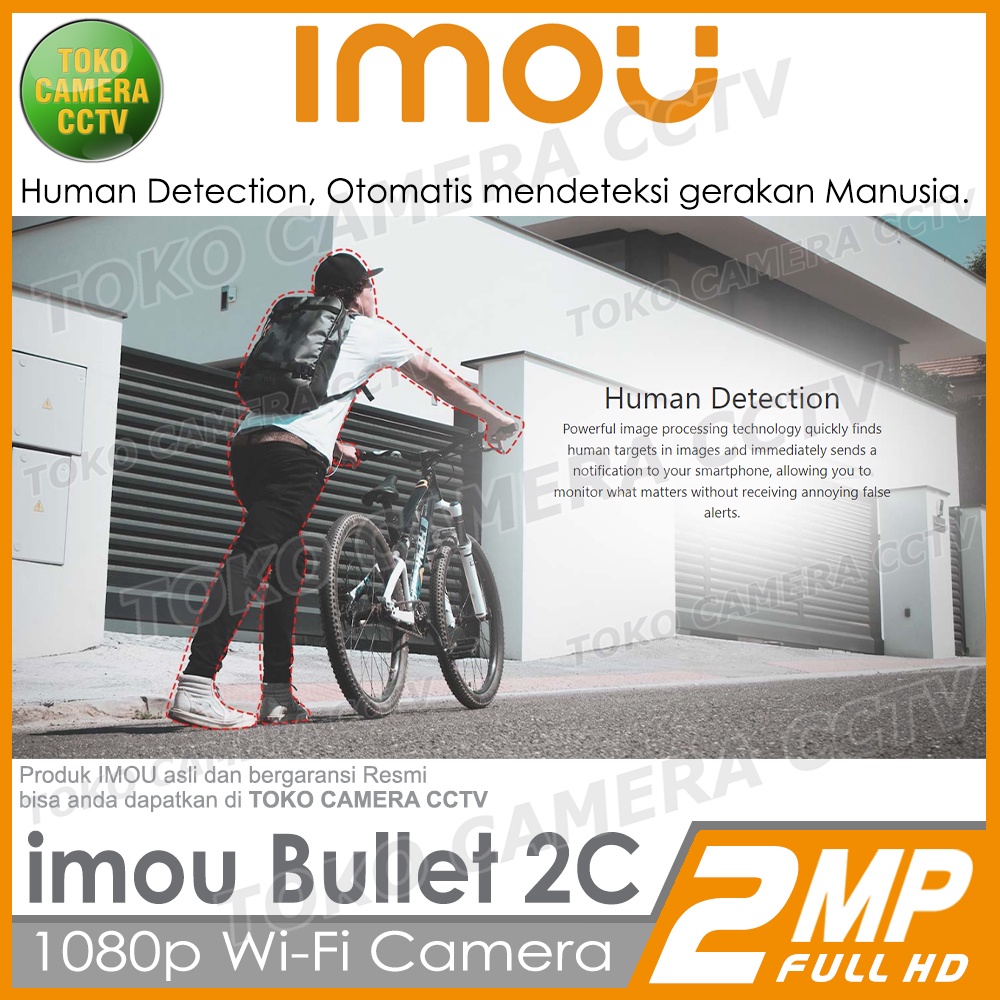 IMOU BULLET 2C 2MP CCTV WIFI KAMERA IP CAMERA WIRELESS OUTDOOR