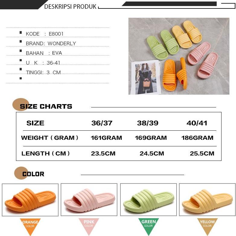 E8001/Sendal Wanita/Sendal Wanita Wonderly