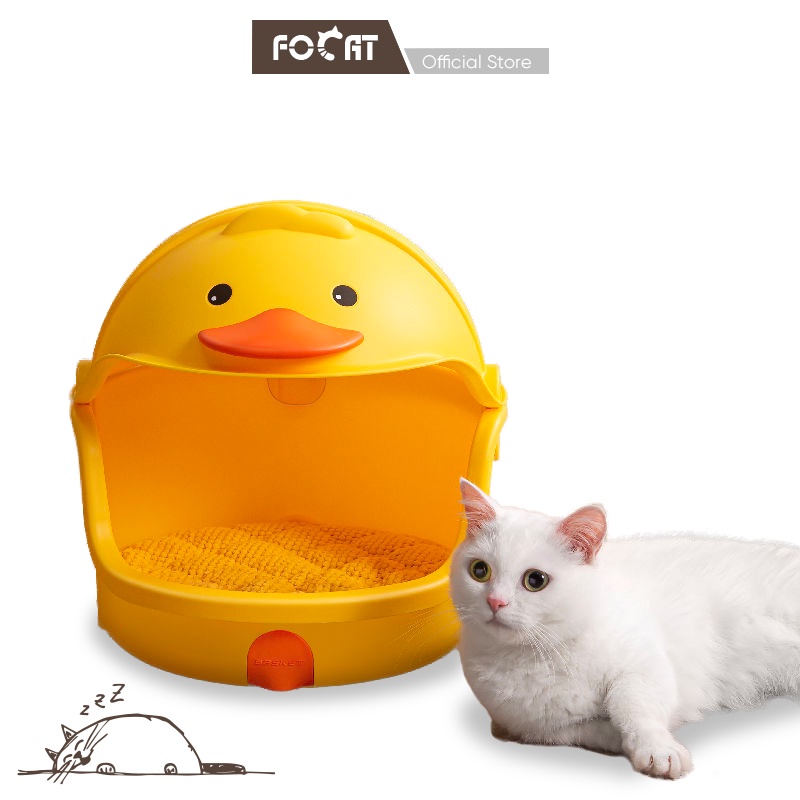 FOCAT Tempat Tidur Kucing Anjing M33 Cute Duck Pet Bed Sarang Hewan Peliharaan Rumah Kucing