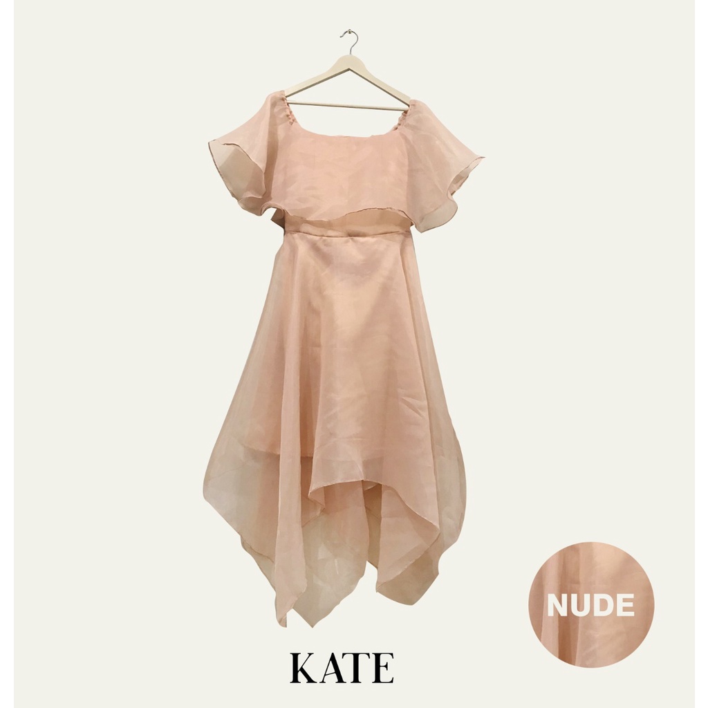 Kate Dress - Organza Dress Baju Pesta Kondangan Bridesmaid