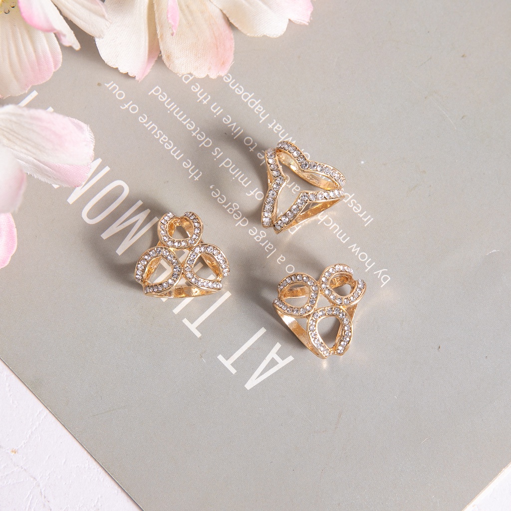 Cincin Gesper Syal Hijab Muslimah Kerongsang Hias Berlian Imitasi Ukuran xs55-56