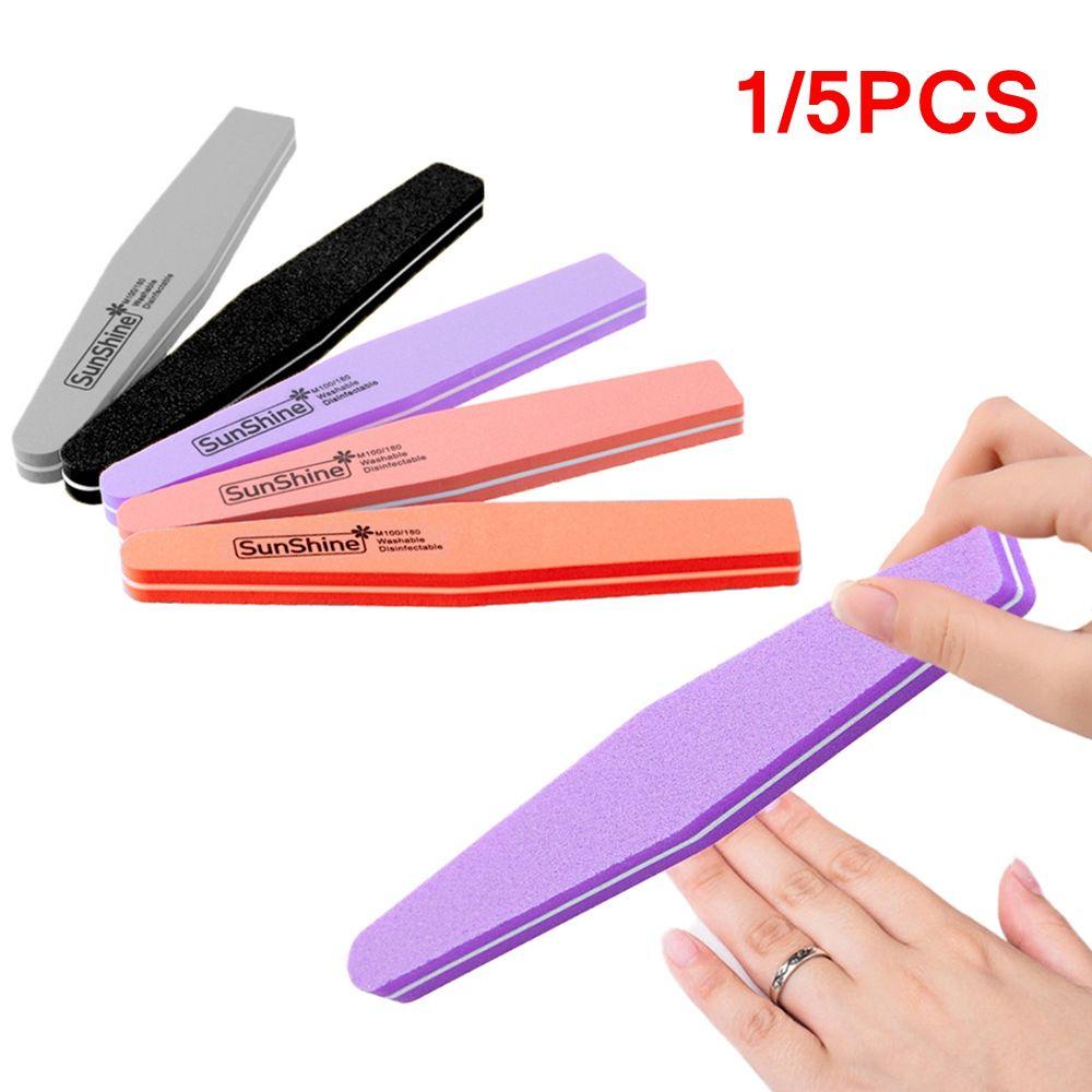 Top1/5pcs Kikir Kuku Hot Dua Sisi Pedicure Manicure