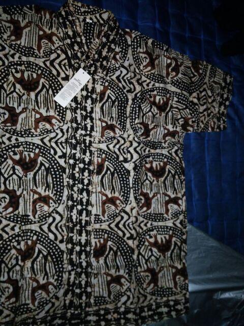 Bswart Batik Hrb026 Kenongo Kemeja Panjang Pekalongan S M L Xl Xxl Batik Pria Murah Modern Grosir