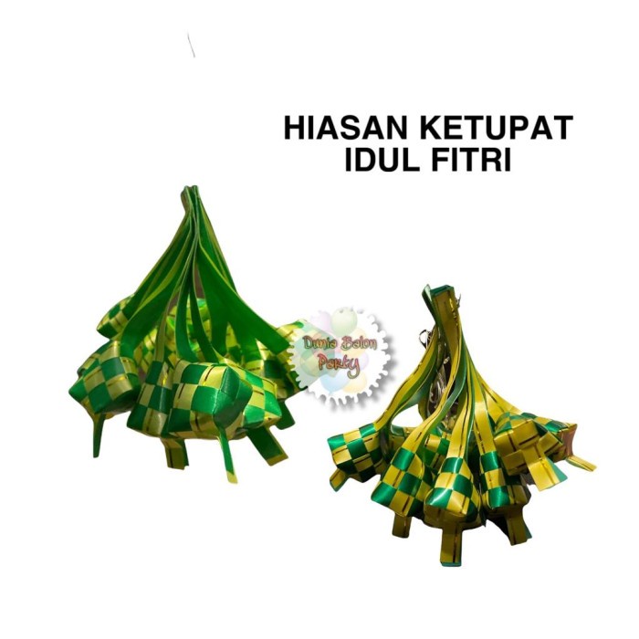 Hiasan Idul Fitri Ketupat / Hiasan Parcel Lebaran Ketupat 4cm