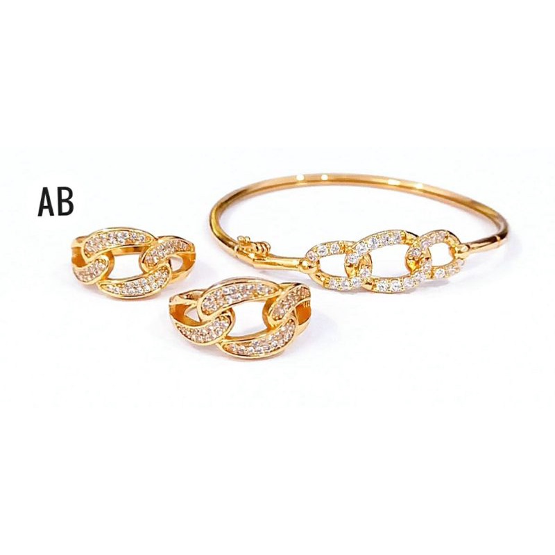 Set Gelang Dan Cincin Xuping Perhiasan Fashion N12072201