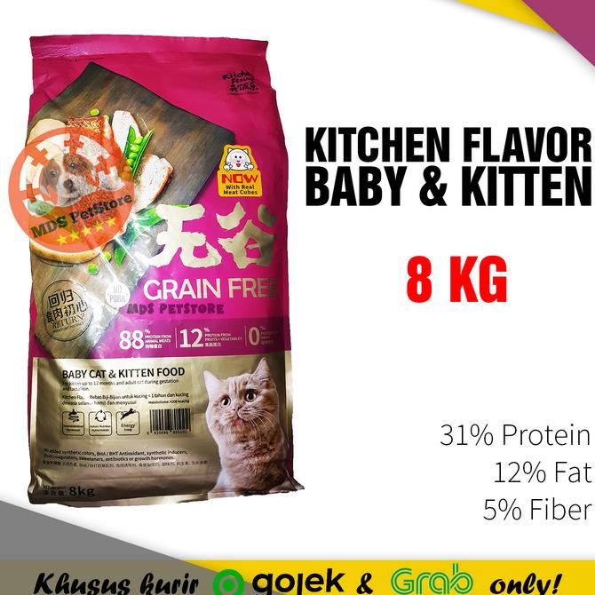 

Kitchen Flavor Baby Kitten & Kitten 8 Kg | Anak Kucing Kf Flavour 8Kg