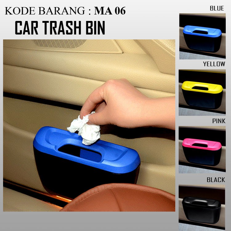 Tempat sampah mobil gantung disamping dashbord