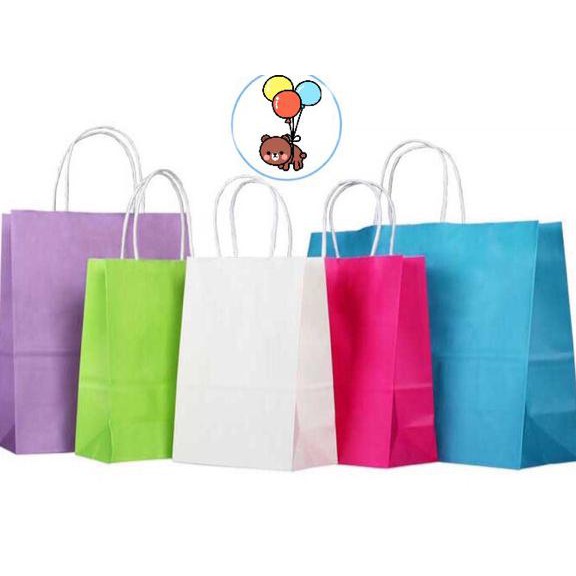 

B Paper Bag Warna Kantong Karton Polos, Kantong Kotak Souvenir