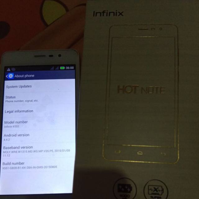 Hp Infinix Hot Note X551 Second Bekas Shopee Indonesia