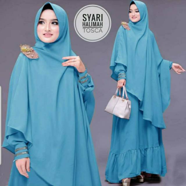 SYARI HALIMAH/SYARI GAMIS MUSLIM/MAXI WANITA/GAMIS WANITA/*DF