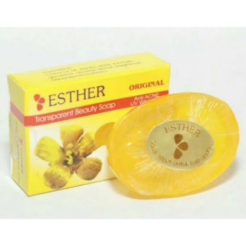 SABUN ESTHER ORIGINAL / SABUN PEMUTIH / CREAM ESTER / ESTHER TRANSPARENT BEAUTY SOAP