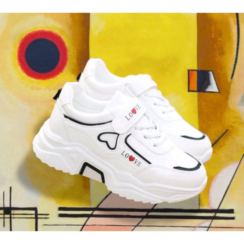 Sepatu wanita fashion sneakers JintuLoveRepet/sepatu sneakers tali dan repet trendy termurah bisa cod kekinian/sepatu wanita jalan santai trendy/sepatu wanita sneakers santai jalan trendy