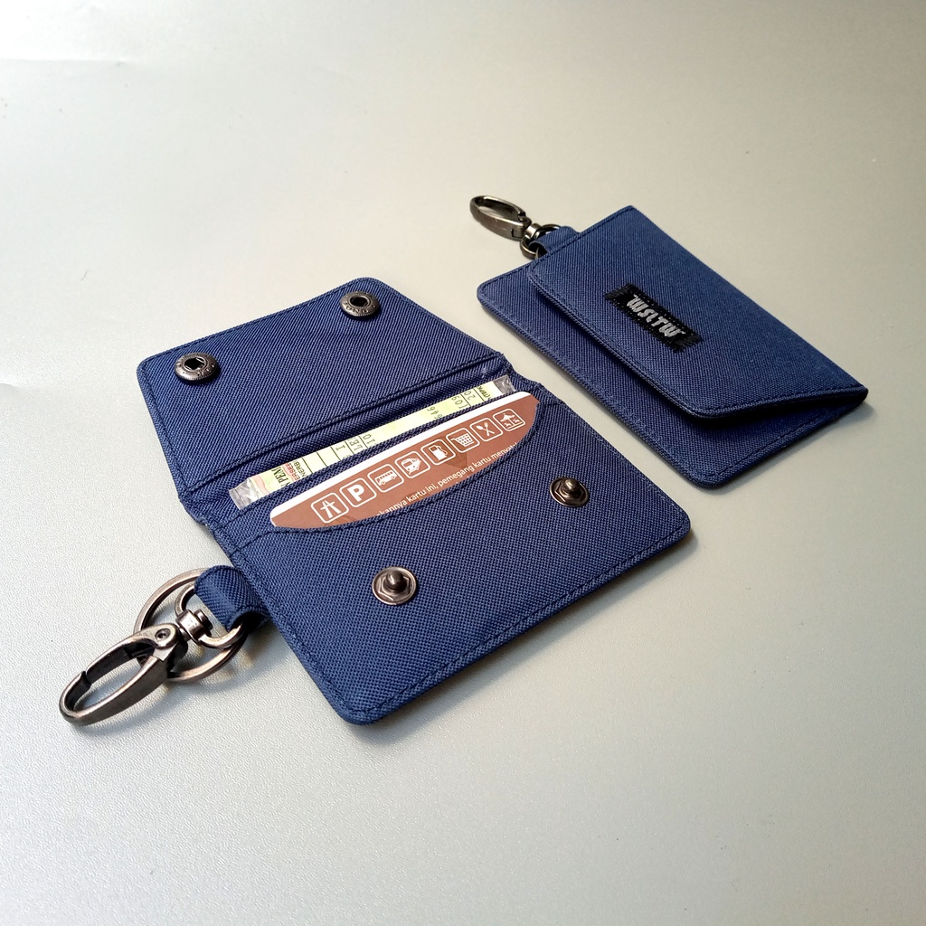 Dompet Stnk Mobil Gantungan Kunci Motor Slot blue - WSGK099