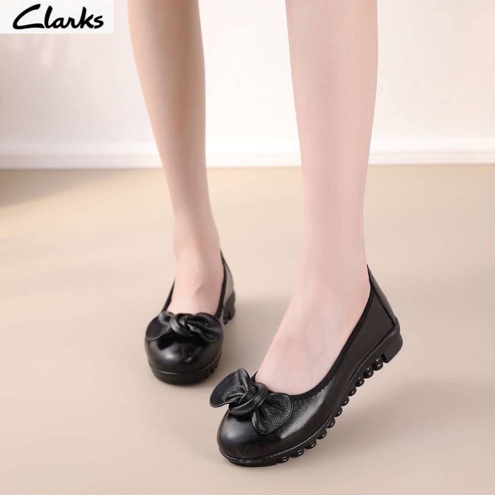 Sepatu  pita woman  / clarkts flat wanita kulit asli /Sepatu Wanita melati