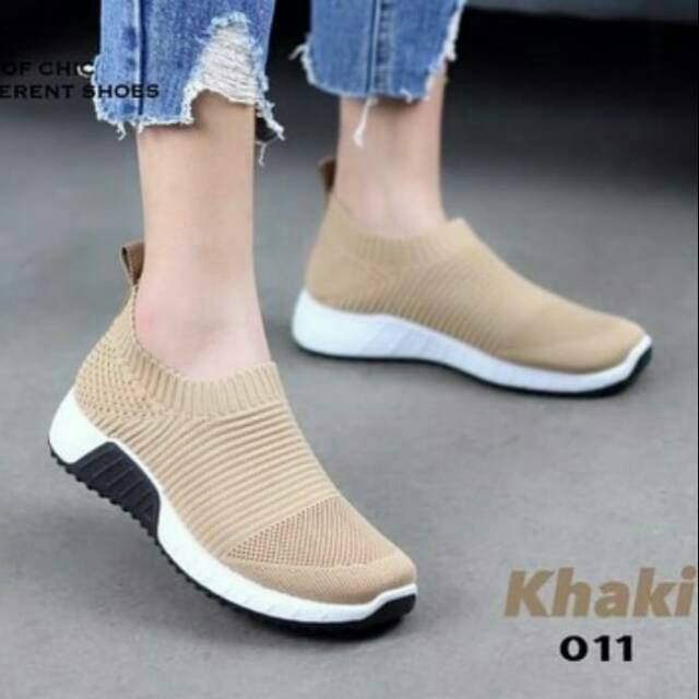 ABBUSHOES Ck 06  Sneakers Wanita bahan Kanvas Berkualitas Murah Nyaman-1