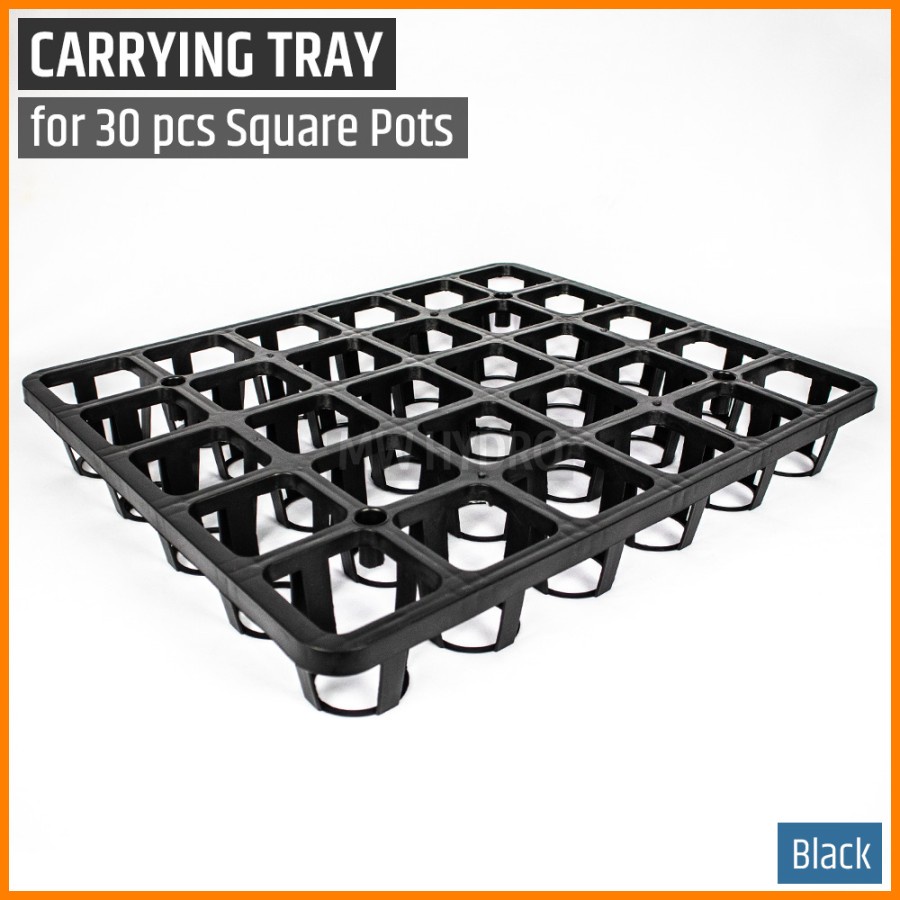 Carrying Tray for 30 pcs of 7 cm Square Pot - Tray untuk 30 Pot Kotak