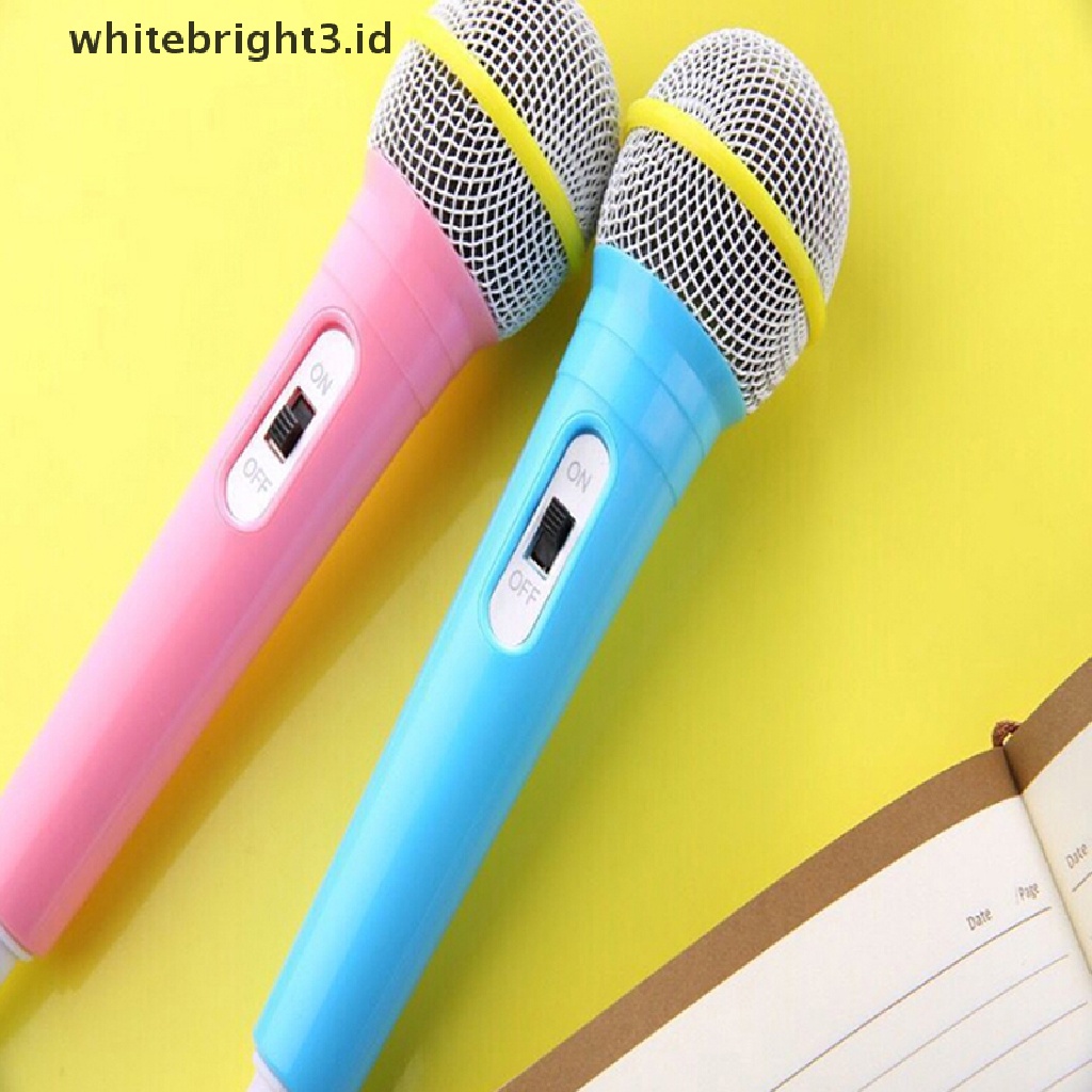 (whitebright3.id) 1pc Mainan Mesin Video Musik Boneka Dengan Microphone Untuk Edukasi Dini Anak