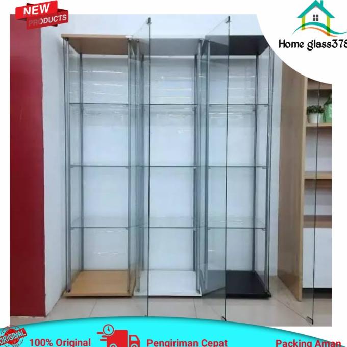 Lemari / Rak Kaca Pajangan Tas Mainan Dan Koleksi Packing