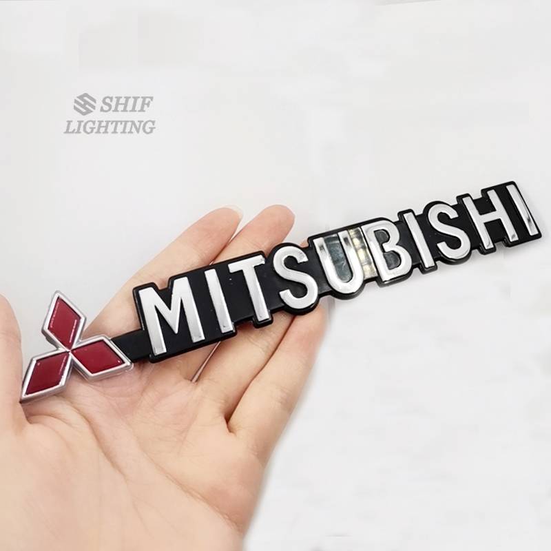 1pc Stiker Emblem Logo Mitsubishi Bahan Abs Untuk Mobil Mitsubishi