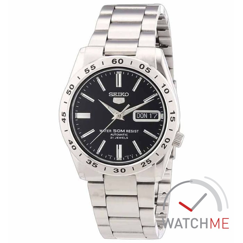 Jam Tangan Seiko 5 SNKE01K1 Automatic Black Dial 50m Stainless Steel Original Bergaransi
