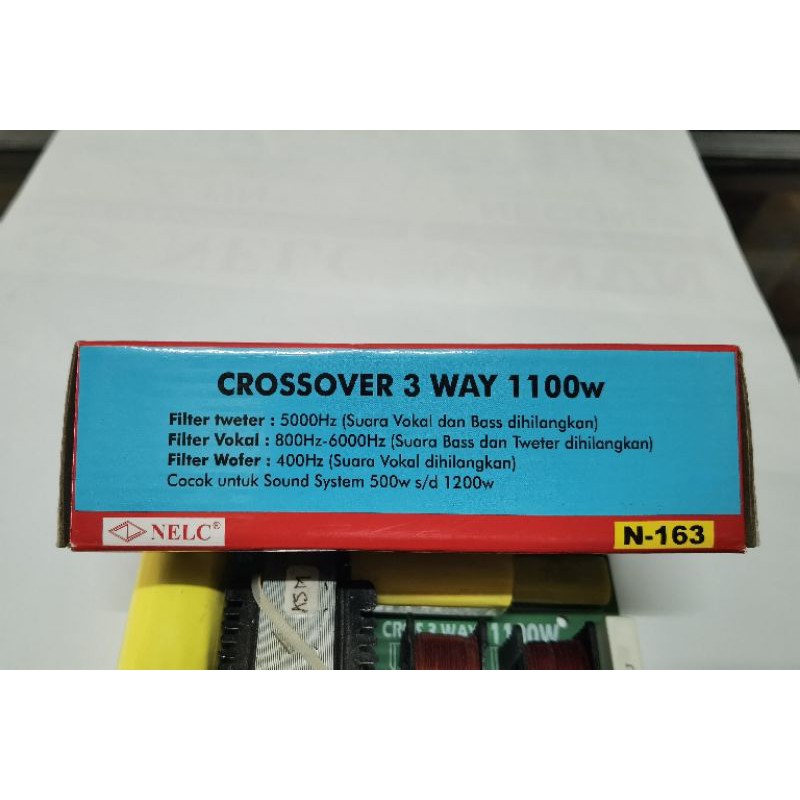 Crossover 3 way 1100W Nelc N 163