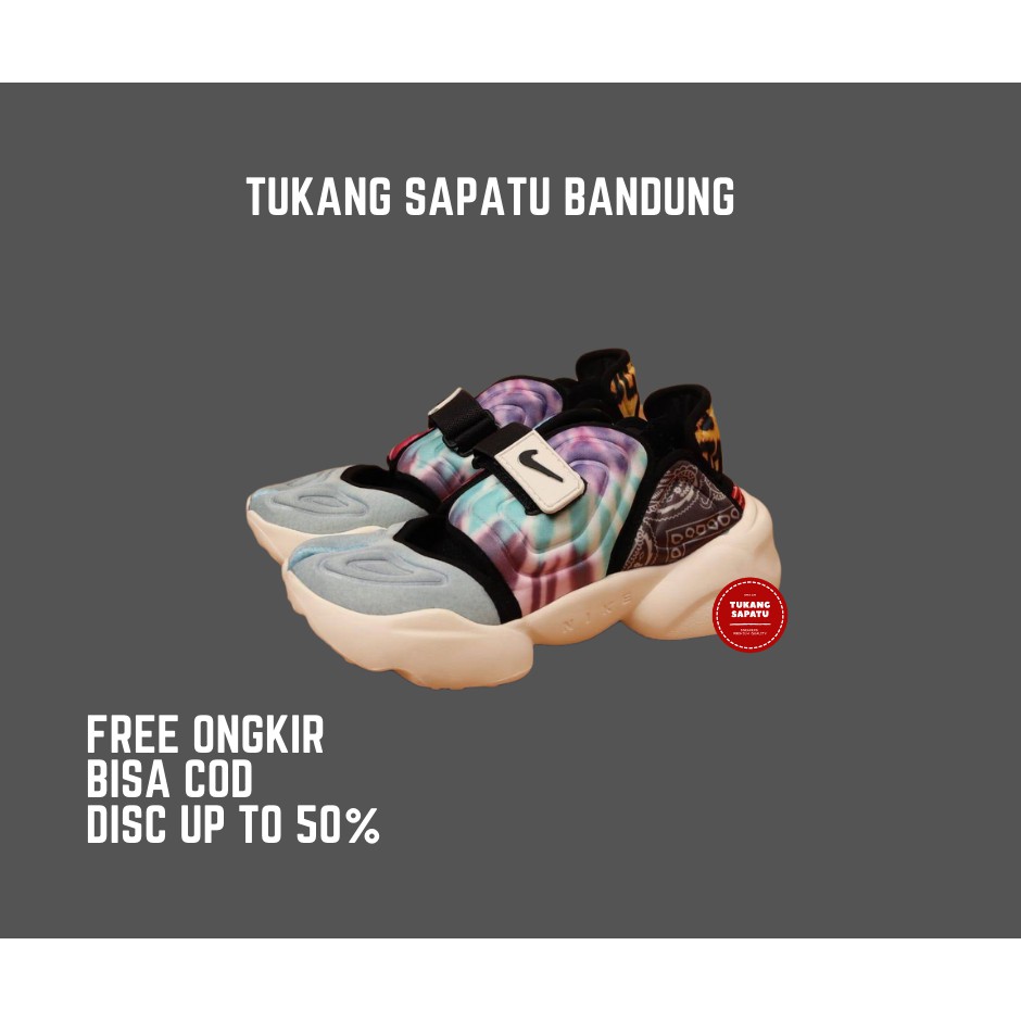 SNEAKERS WANITA NIKE AQUA RIFT TIE DYE / WHITE BLACK