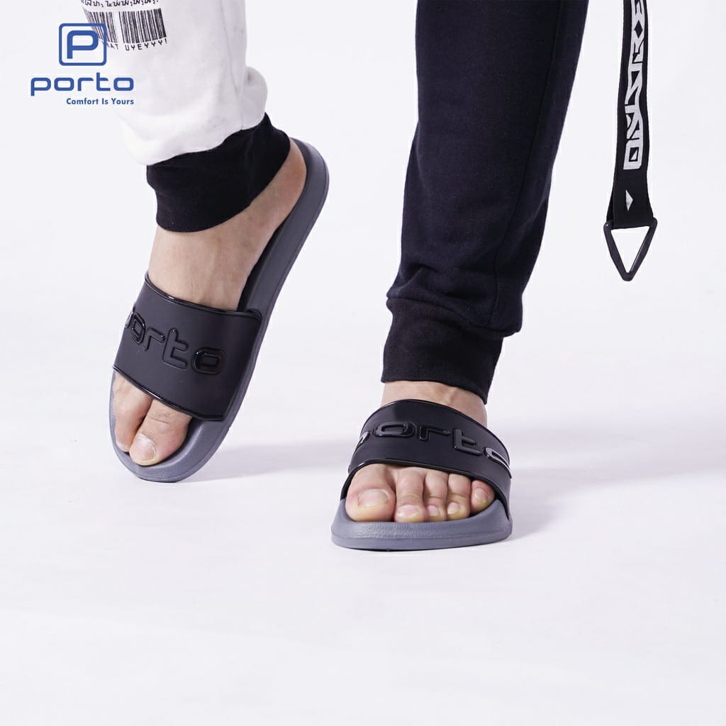 gof PORTO 1023M Sandal Pria Sandal Selop Sandal Rumah Nyaman Anti Slip Sandal slop pria Casual