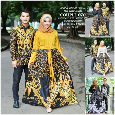 Couple Gamis Gisell Rok Lebar Gisel Couple 070 Gisela Sarimbit Batik Pesta