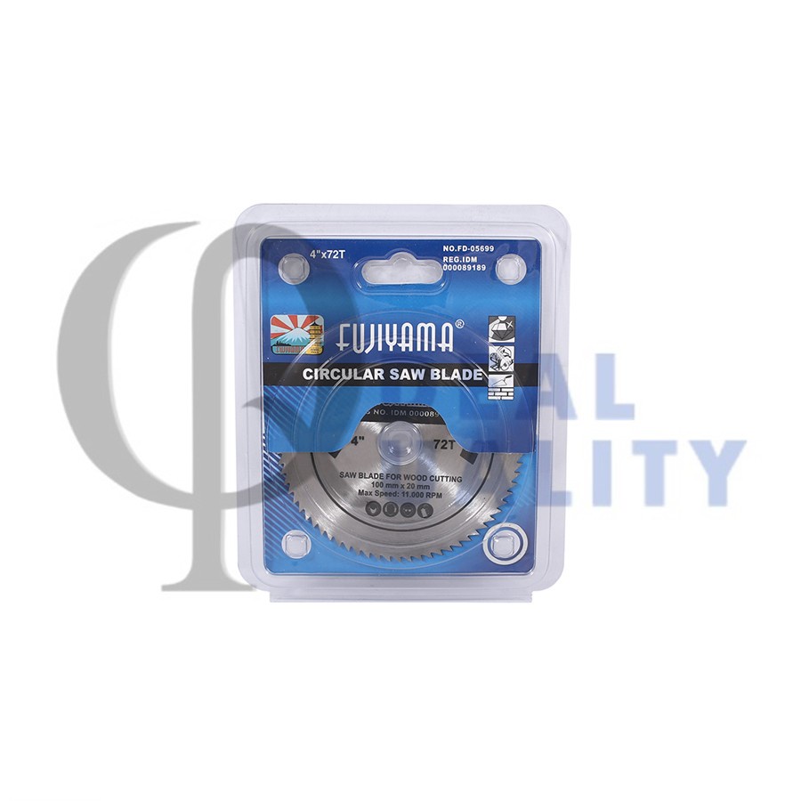 FUJIYAMA Wood Circular Saw Blade 4 Inch x 72T