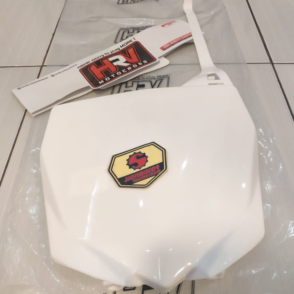 Plat Cover Nomor Yamaha Untuk Motor YZF 250 PutihHRV / Front Number Plates YZF 250 HRV