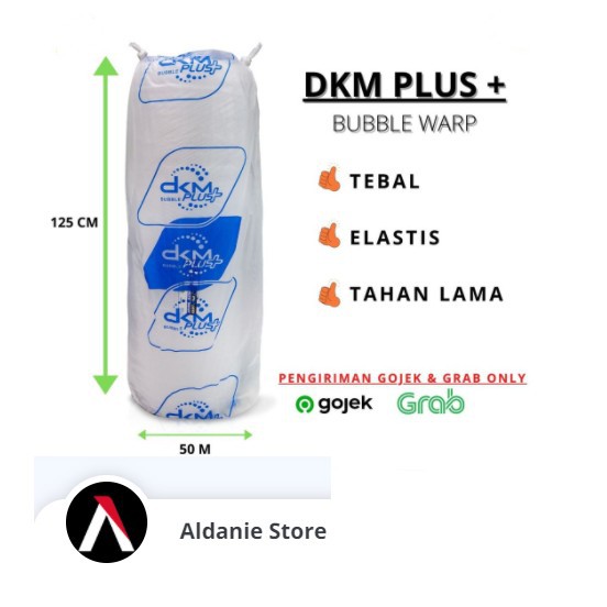 

BUBBLE WRAP BENING BERKUALITAS DKM+ 125CM x 50M - Putih