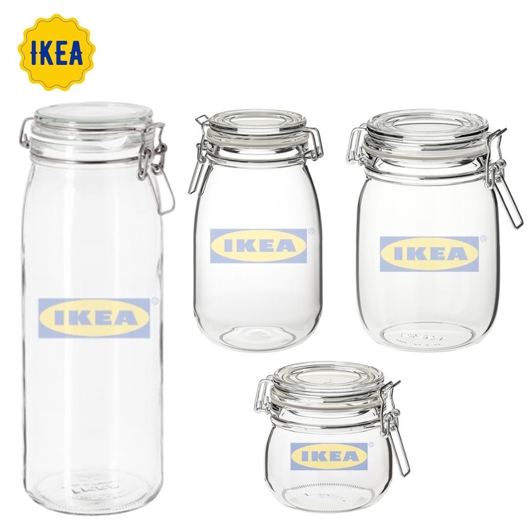 Jual Toples Jar Kaca Kedap Udara Tempat Bumbu Wadah Kopi Teh Jar Kaca