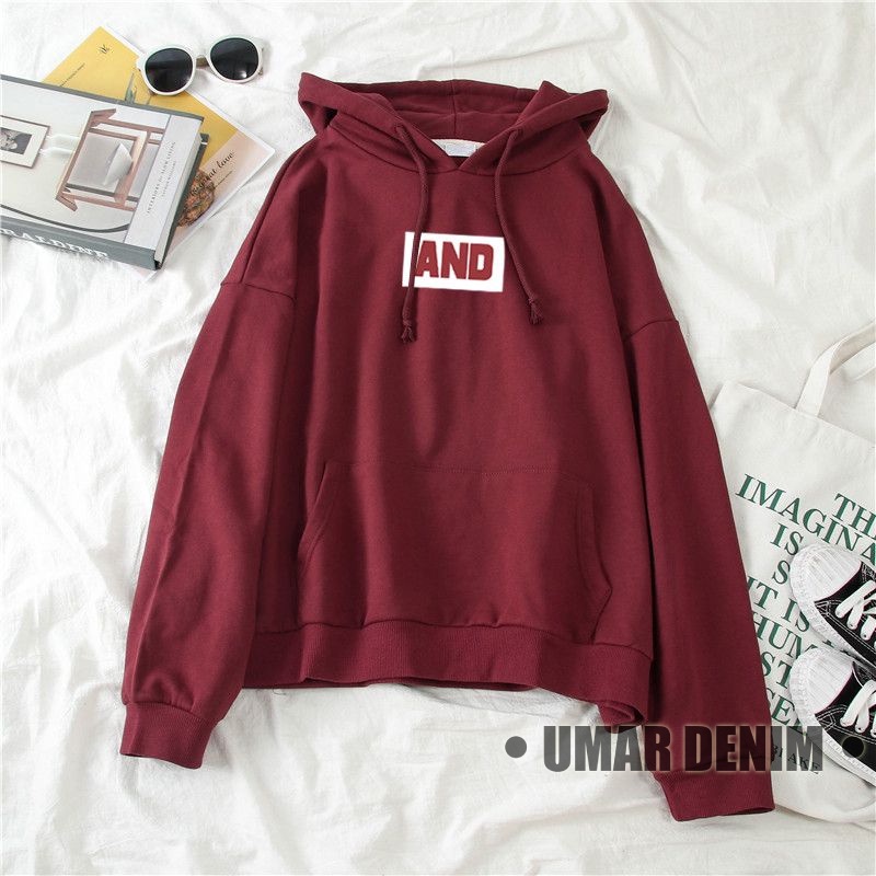 And Hoodie Pria Wanita Unisex Korean Style Bahan Fleece