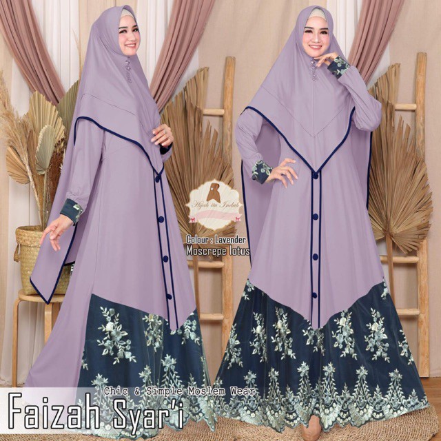 GAMIS SYARI FAIZAH BORDIR-3D / HIJAB ITU INDAH