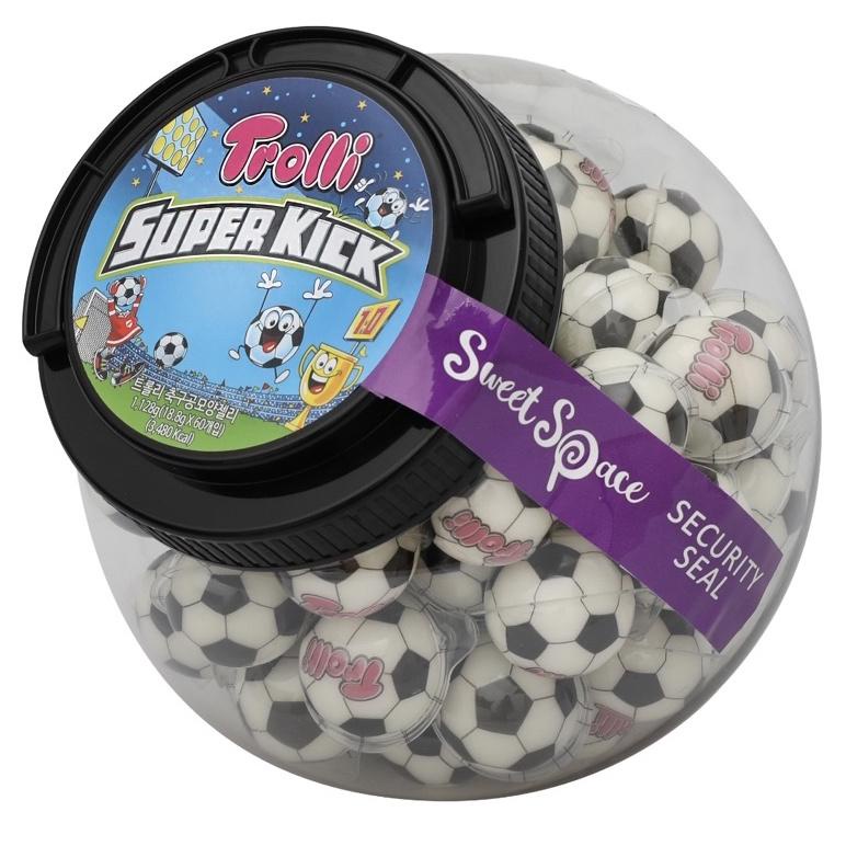 

{T-UBW {✔ [1pcs] Trolli Planet Gummy / Dragon Pop / Super Kick / Stella Ball Made In Korea {premium