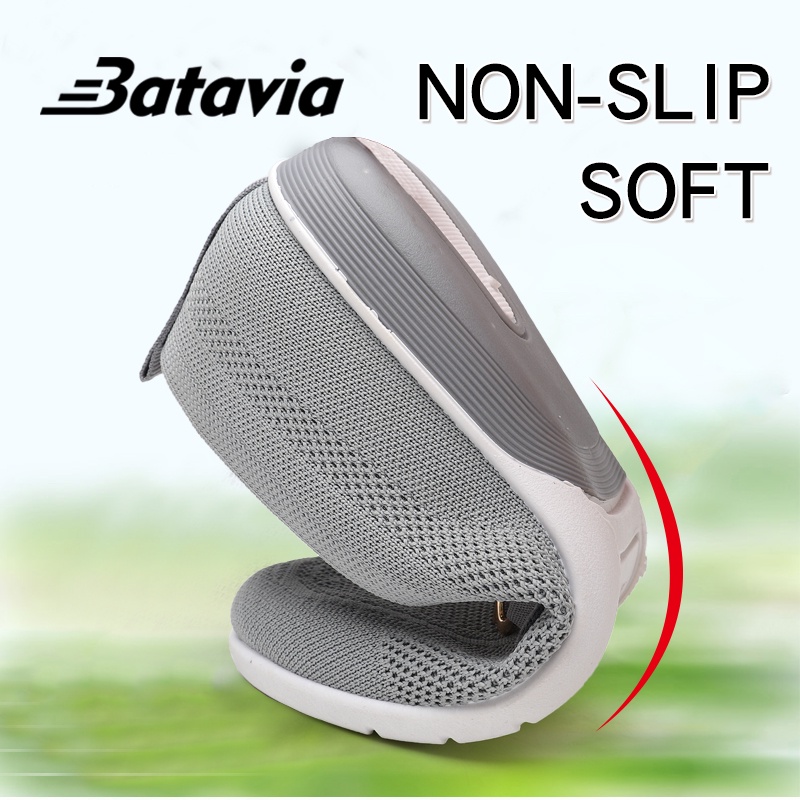 2023 baru sepatu slip on import  flat wanita  rajut premium bernapas   Batavia Shoes Fashion sepatu datar kanvas shoes wanita  A163