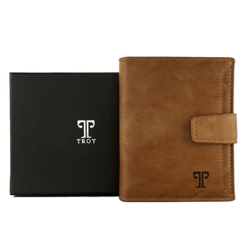 TROY HD DOMPET KULIT BIFOLD BERDIRI PRIA ORIGINAL