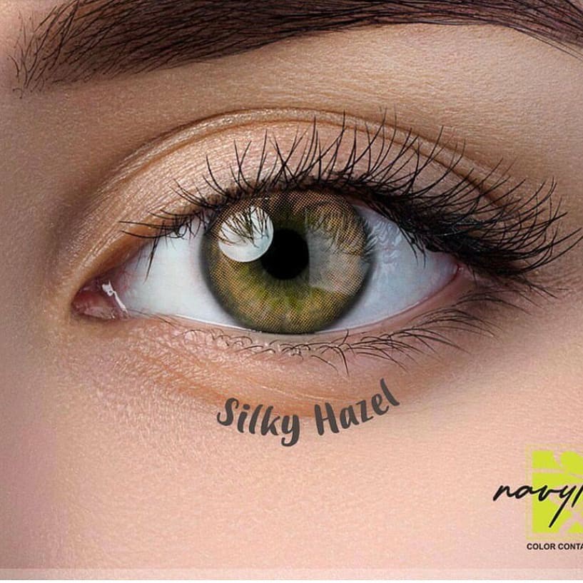 Softlens NAVY LENS BOX GREEN FLAT DIA 15.00mm Silky Omega NORMAL / Softlens/Lensa  Kontak/BS