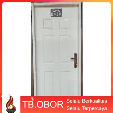 Pintu Baja Fortress JBS Urban 80.01 Original Kamar Tidur Utama Motif Kotak Persegi Panjang Warna Put