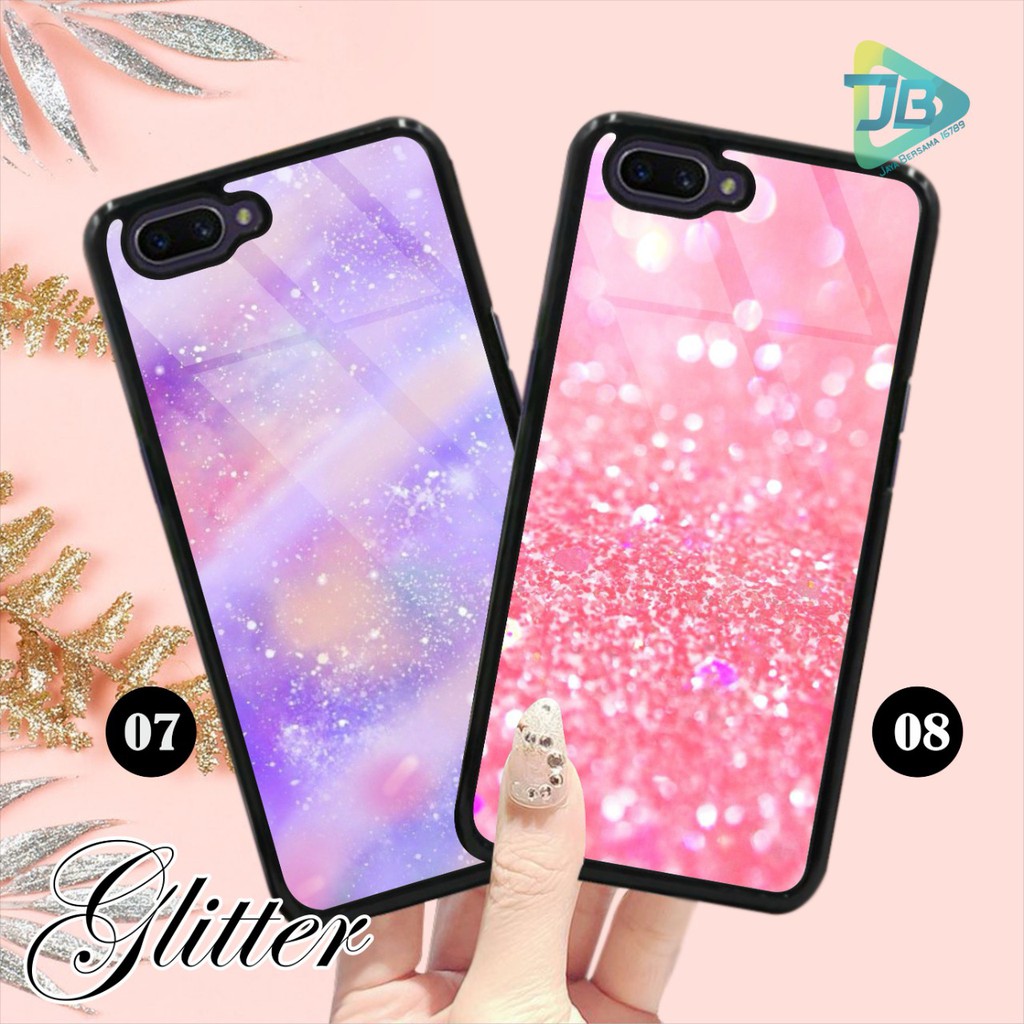 HARDCASE 2D GLOSSY GLITTER OPPO VIVO XIAOMI SAMSUNG REALME IPHONE ALL TYPE JB4667