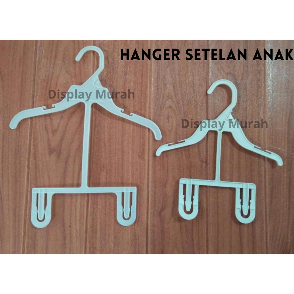 Hanger Setelan Anak Hanger Layang Baby Gantungan Plastik Anak Hanger Laundry - BH