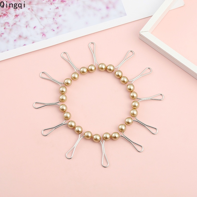 Klip Pin Mutiara Multi Warna Aksesoris Hijab Wanita Muslimah