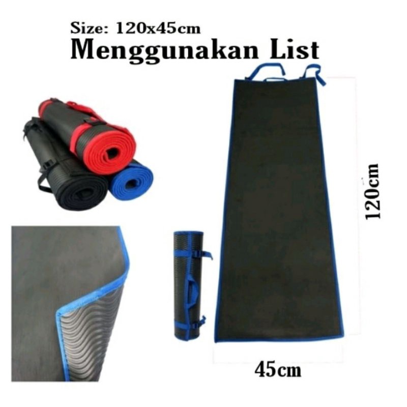 matras olahraga yoga camping outdoor kecil 12x40cm