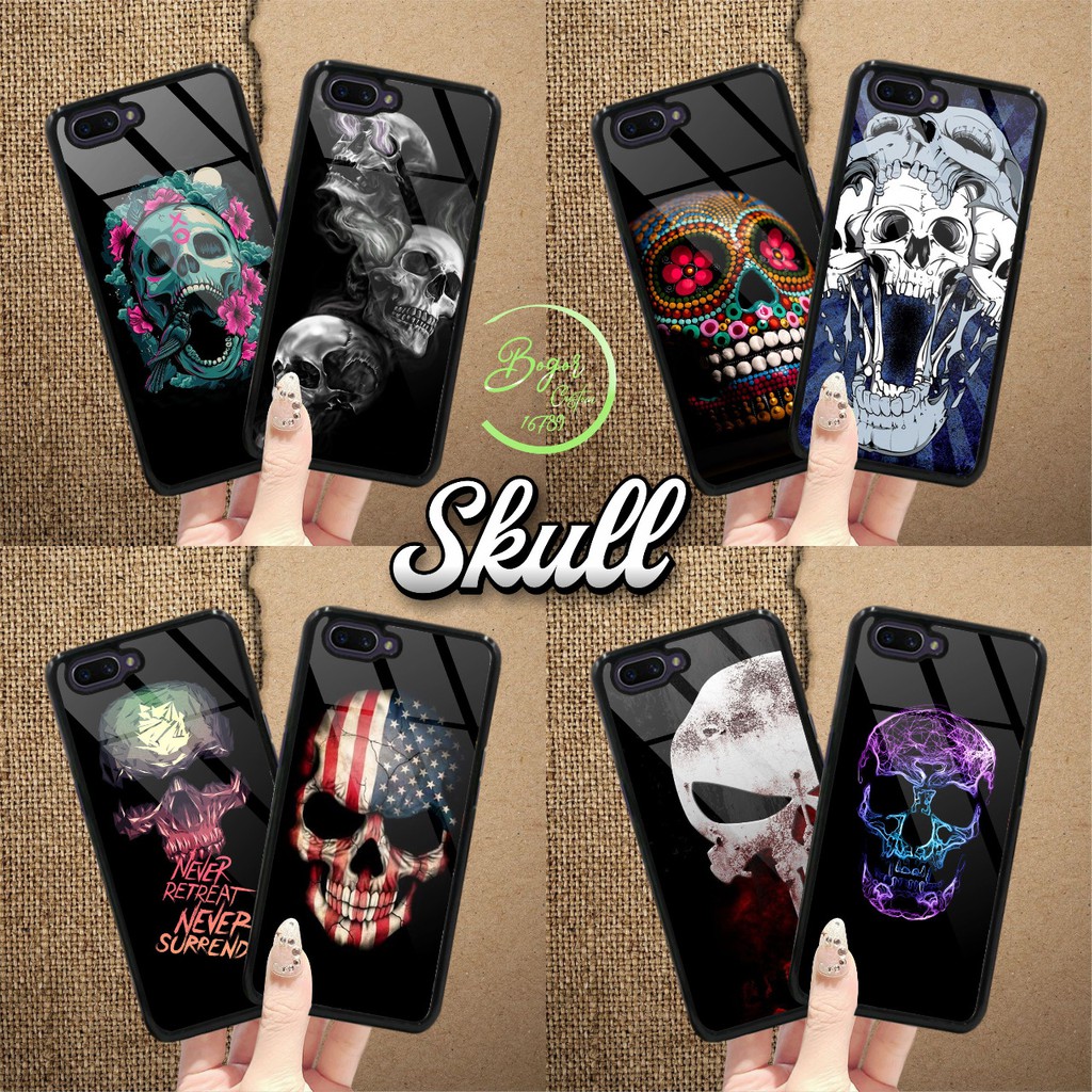 Hardcase 2D glossy SKULL XIAOMI REDMI NOTE 2 3 4 4X 5A 5 6 7 8 PRIME PRO A2 LITE 8 8 LITE BS226