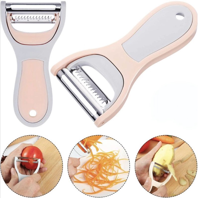 Vinztstore - Peeler 2in1 / Pengupas Kulit Buah / Pengupas Buah dan Sayur / Peeler Serbaguna / Harga Murah / Bisa COD