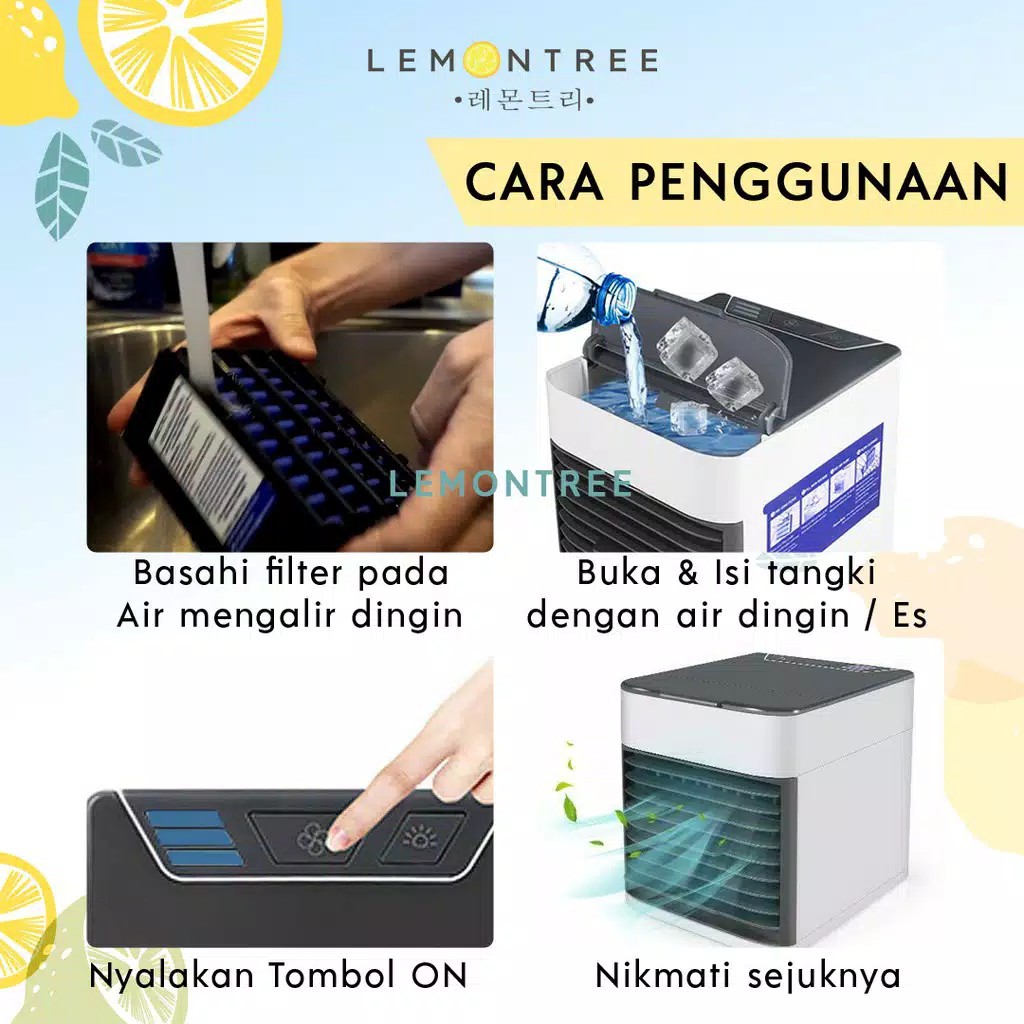 MAKASSAR: Kipas AC Mini Artic Pendingin Ruangan Sejuk Air cooler Kipas Air Portable Cocok Untuk Kos